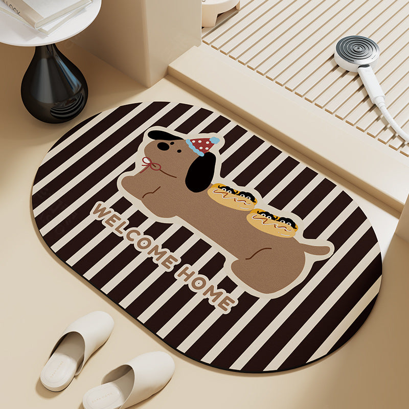 Decorative Bathroom Mat Bowlift