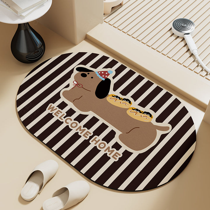 Decorative Bathroom Mat Bowlift