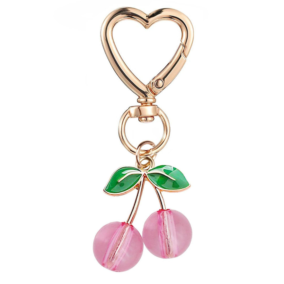 Decorative Cherry Charm Keychain Bowlift