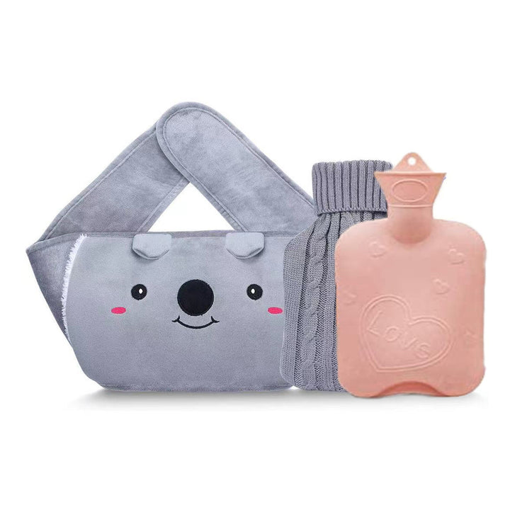 Cute Plush Hot Water Bottle Set Bowlift