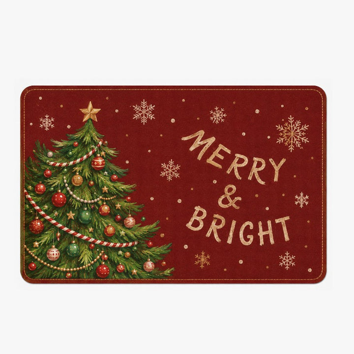 Christmas-Themed Decorative Floor Mat Bowlift
