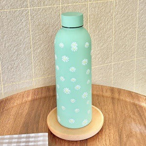 Ladies insulated drinking bottle with elegant floral design Bowlift