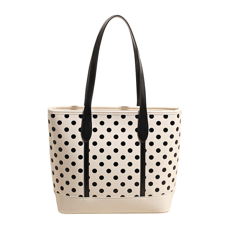 Polka Dot Print Casual Tote Bowlift