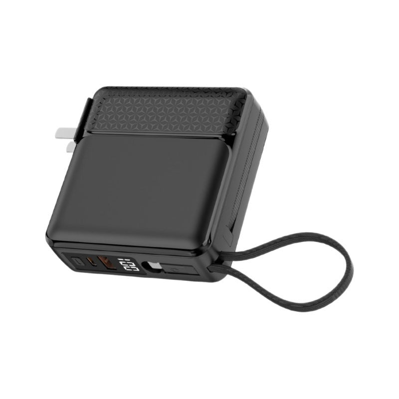 Compact quick-charge power bank with LCD display and integrated safety technology Bowlift