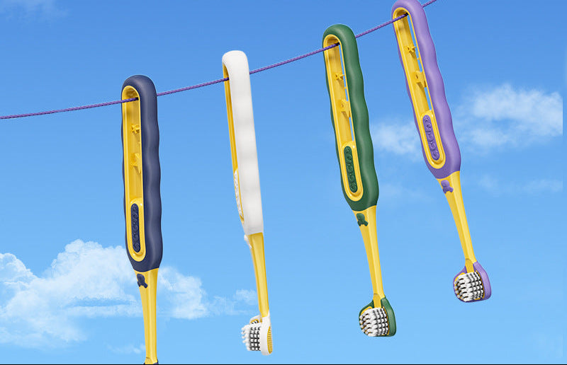 Three-Sided Toothbrush Set Bowlift