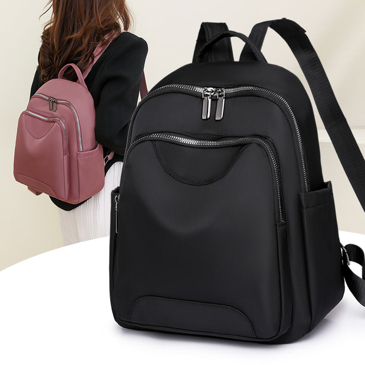 Sleek Minimalist Zip-Front Backpack Bowlift