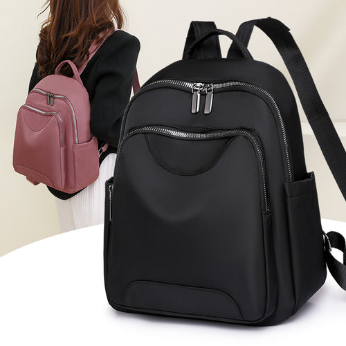 Sleek Minimalist Zip-Front Backpack Bowlift
