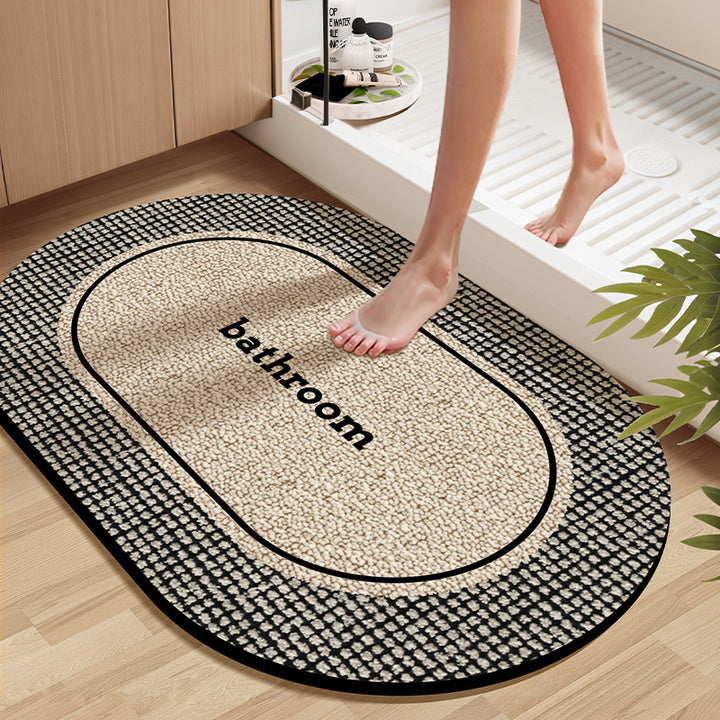 Soft Textured Bathroom Rug Bowlift