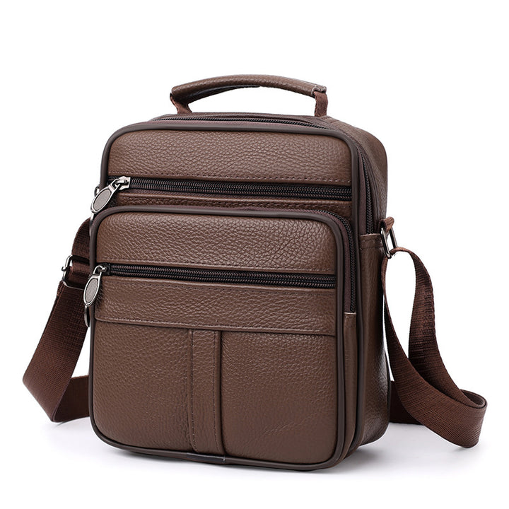 Premium Leather Messenger Bag Bowlift