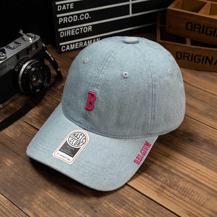 Men's Denim Embroidered Baseball Cap Bowlift