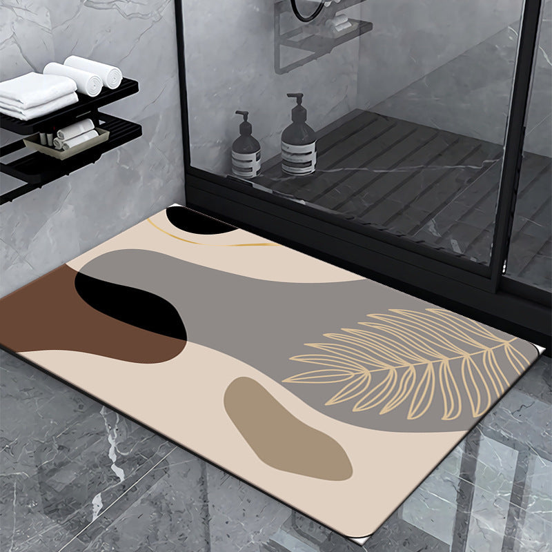 Geometric Pattern Bathroom Mat Bowlift