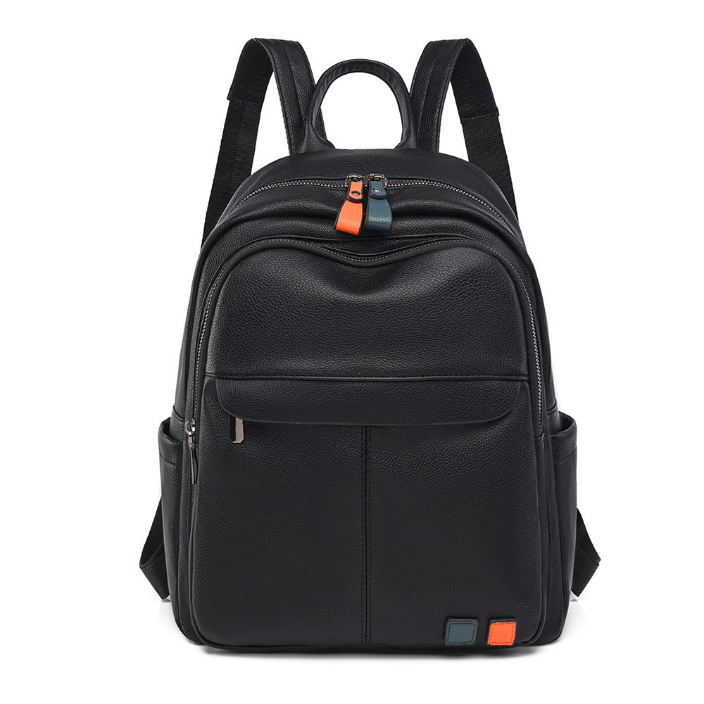 Leather Multi-Compartment Backpack Bowlift