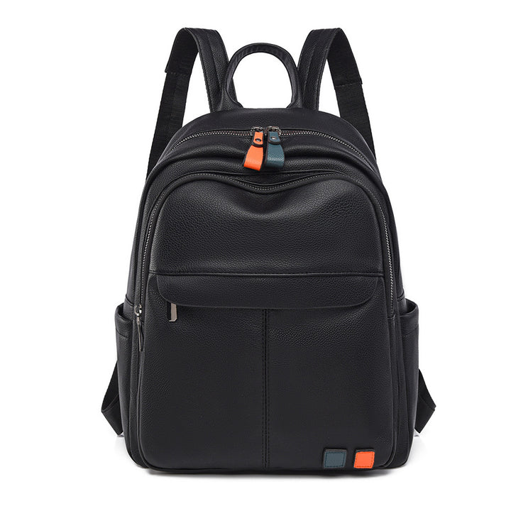 Leather Multi-Compartment Backpack Bowlift