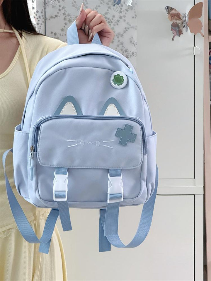 Cute Cat-Themed Mini Backpack Bowlift