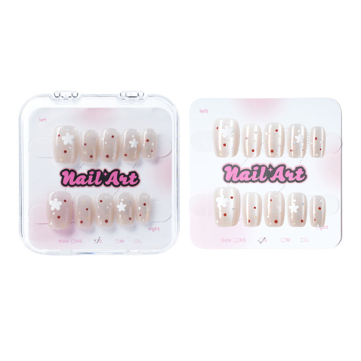 Floral Design Press-On Nail Art Bowlift