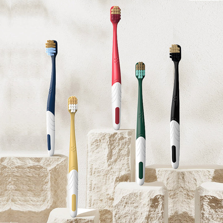 High-Performance Multi-Textured Toothbrush Set Bowlift