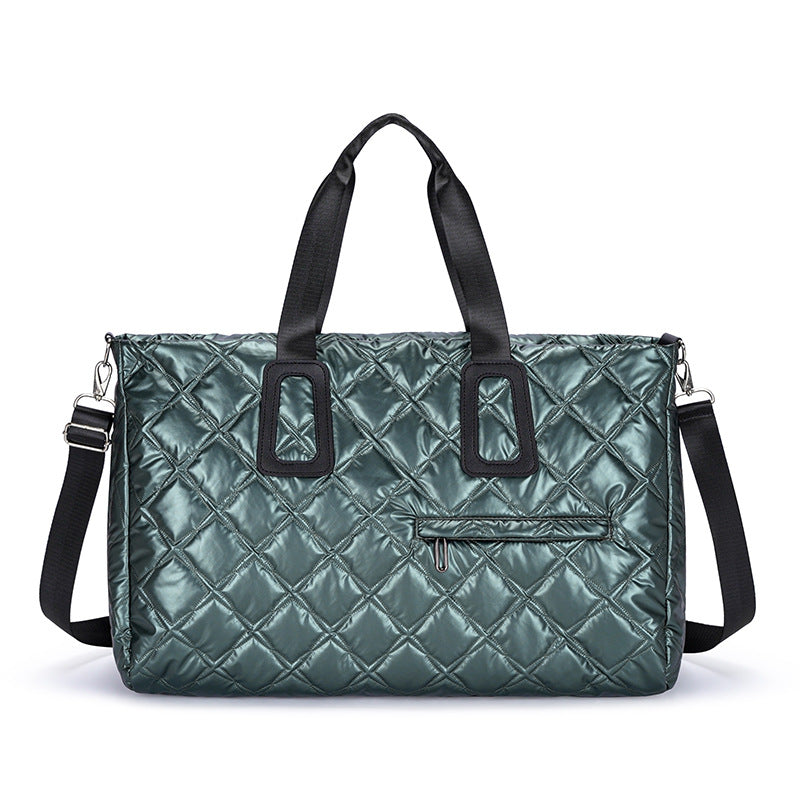 Quilted Multi-Functional Travel Tote Bag Bowlift