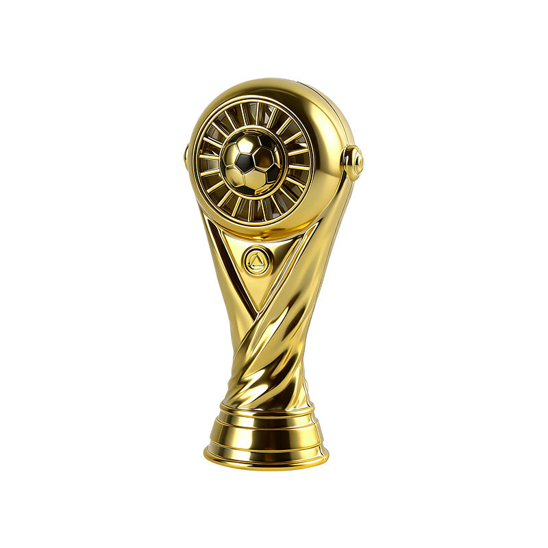 Ladies trophy figure in unique football design Bowlift