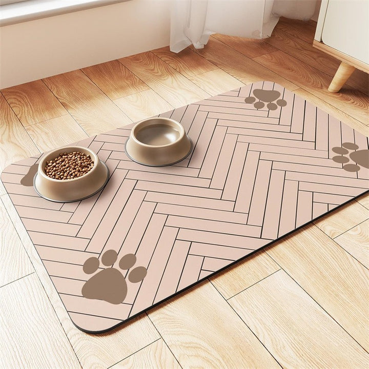 Extra large waterproof silicone pet feeding mat with non-slip backing Bowlift