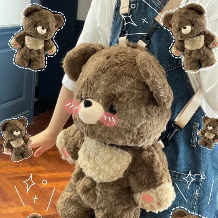 Plush Bear Backpack with Child-Friendly Design Bowlift
