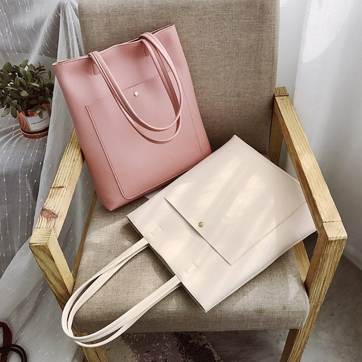 Elegant Leather Handbag Bowlift