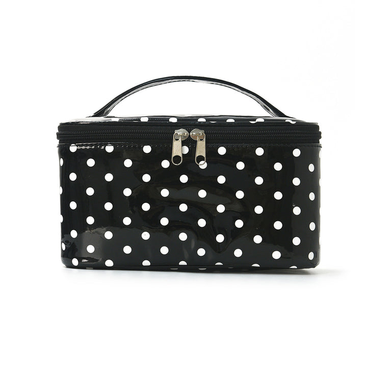 Cosmetic organizer with carry handle and water-repellent coating Bowlift
