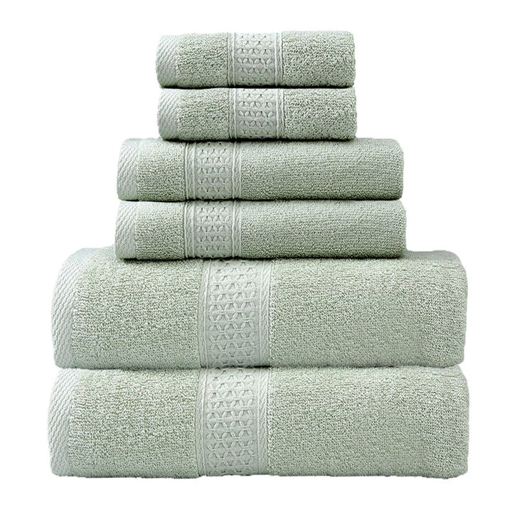 Terry Towel Set with Elegant Border Bowlift