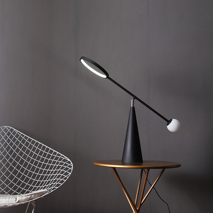 Modern Adjustable Desk Lamp with Geometric Base