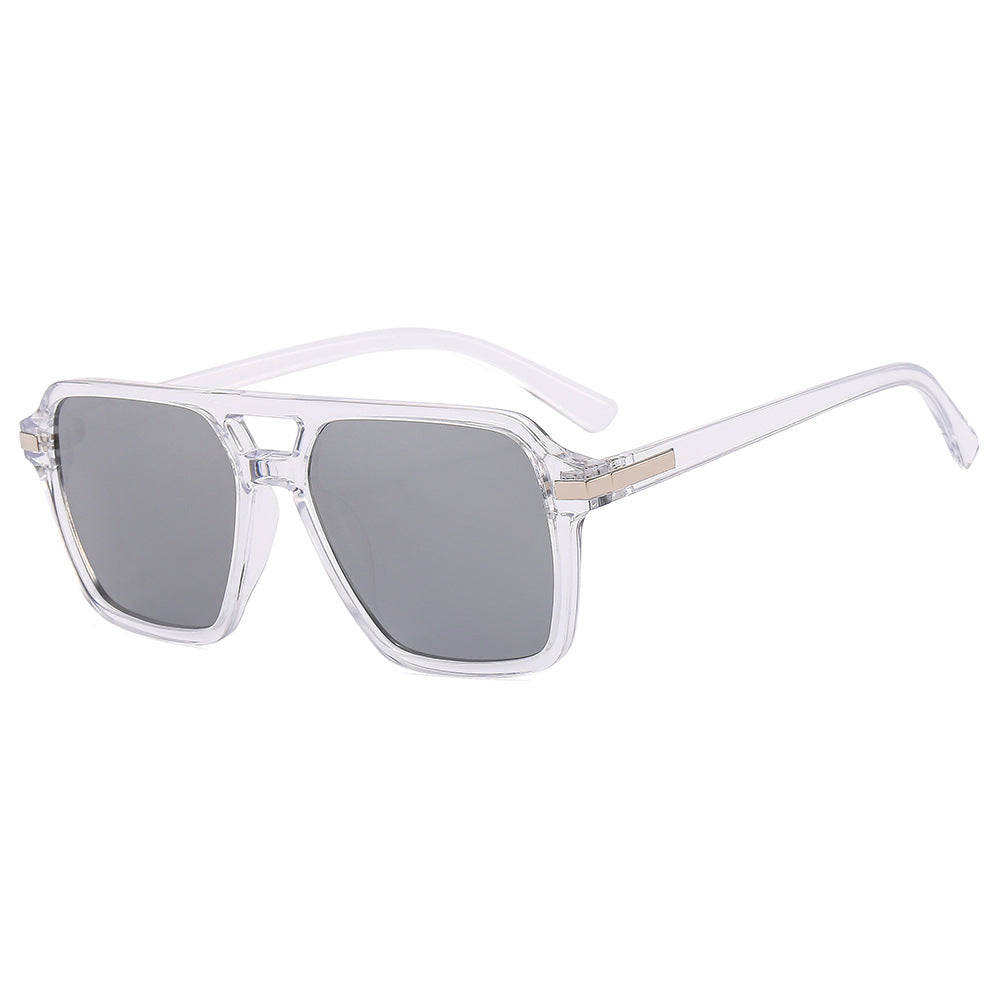 Women's fashionable square sunglasses with elegant metal finish Bowlift