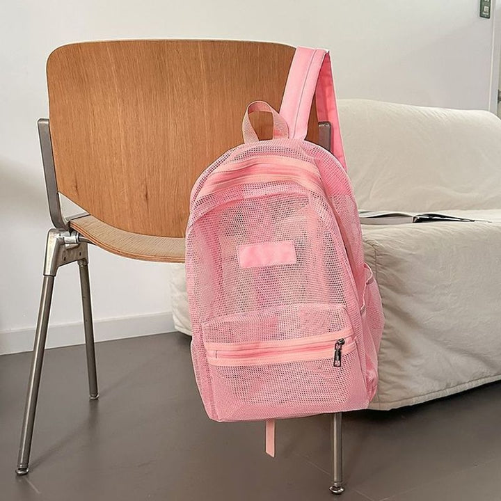 Stylish Mesh Backpack Bowlift