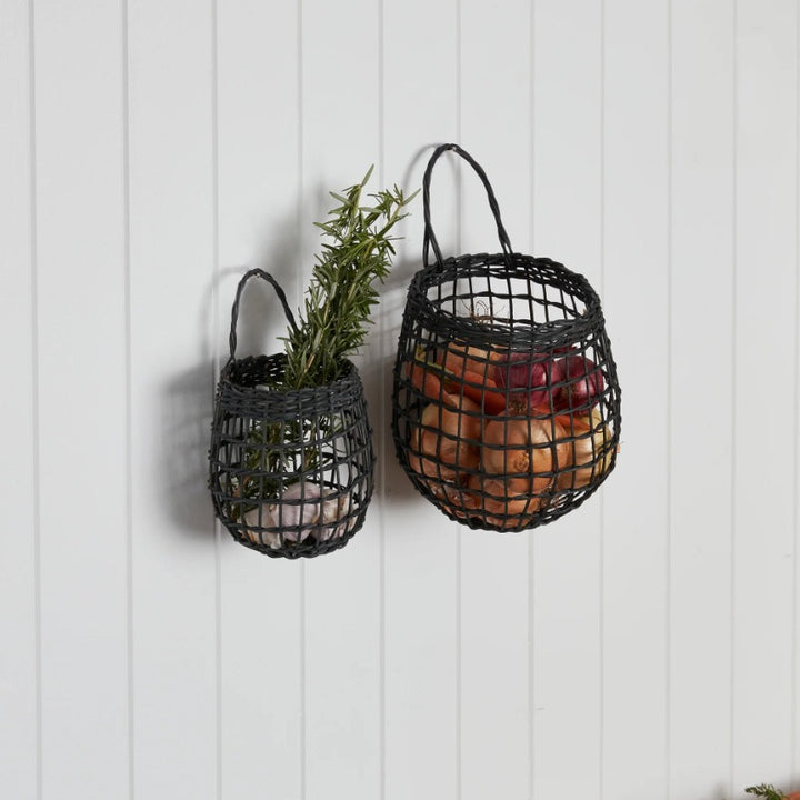 Handwoven Natural Storage Baskets with Handles Bowlift