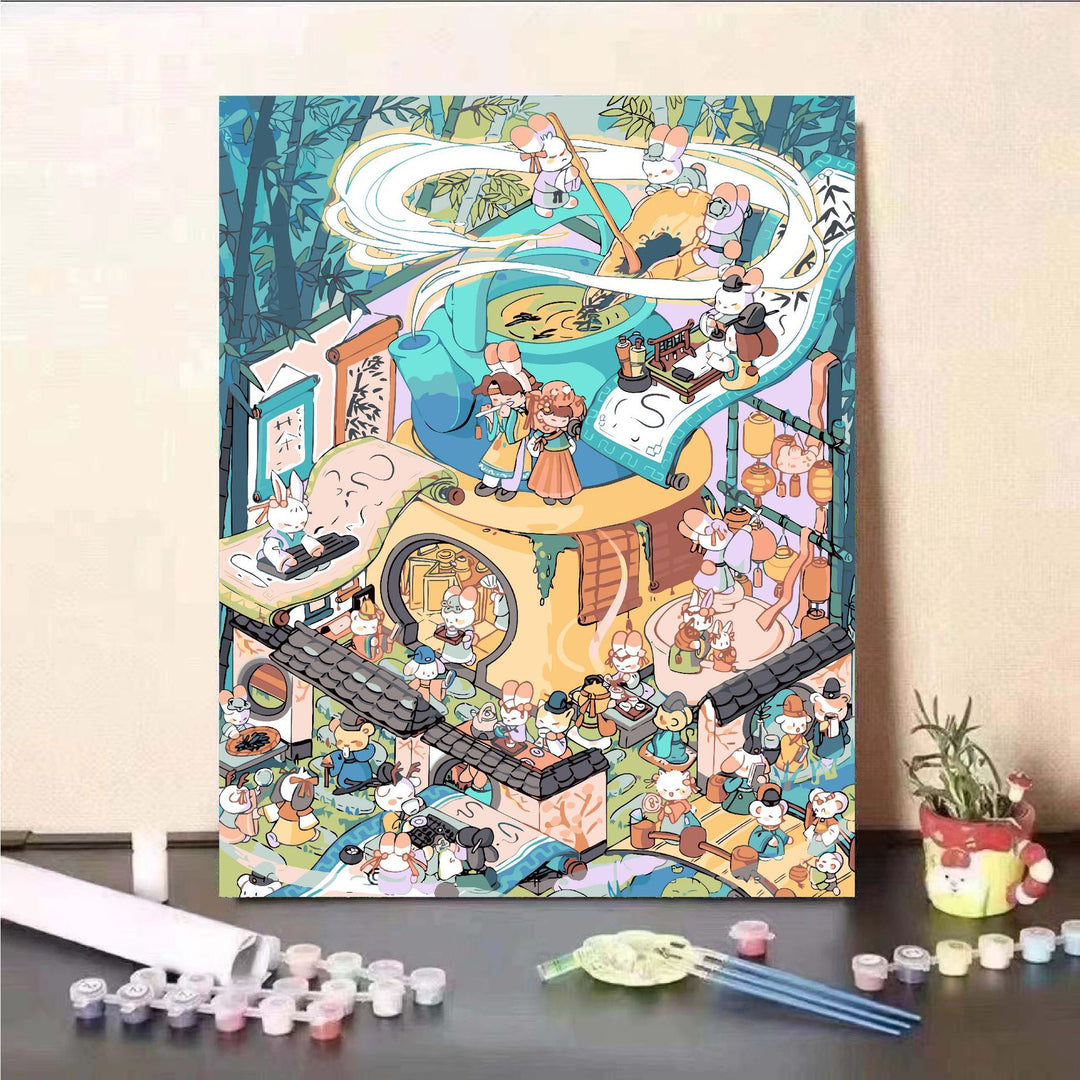 Scenic Landscape Paint by Numbers Kit Bowlift