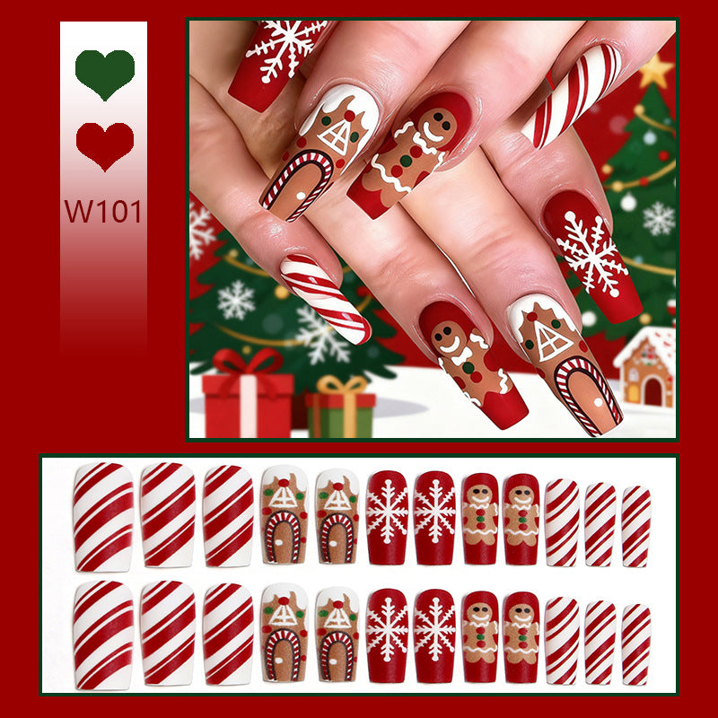 Creative nail art set with festive Christmas design Bowlift