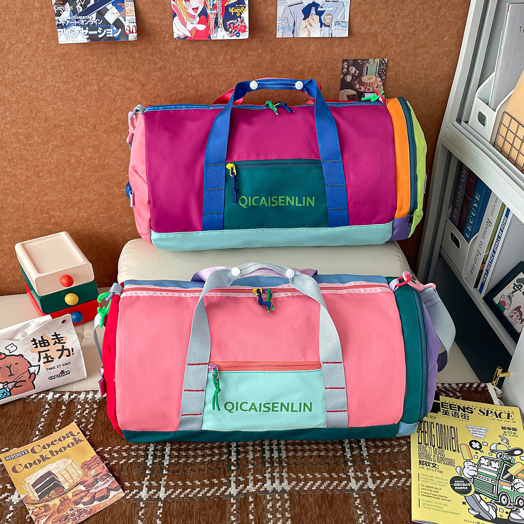 Sporty Fitness Duffel Bag with Multiple Compartments Bowlift