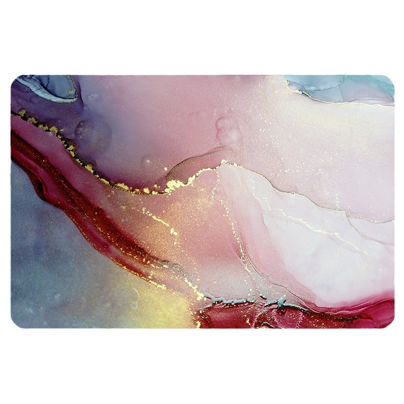 Luxury Marble-Effect Bath Mat Bowlift