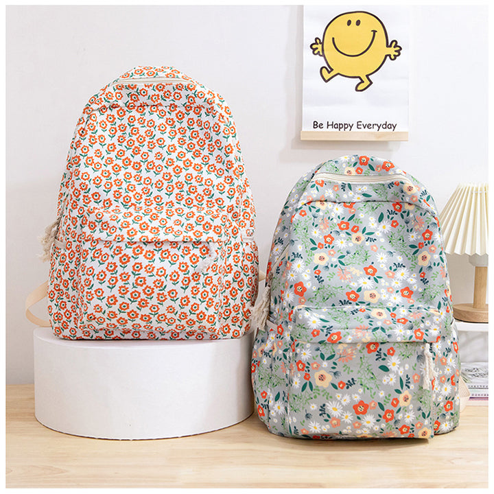 Flower Pattern Backpack Bowlift