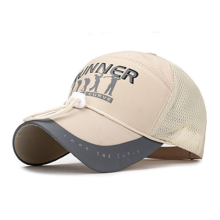 Women's Sporty Running Cap with Ventilation Mesh Bowlift