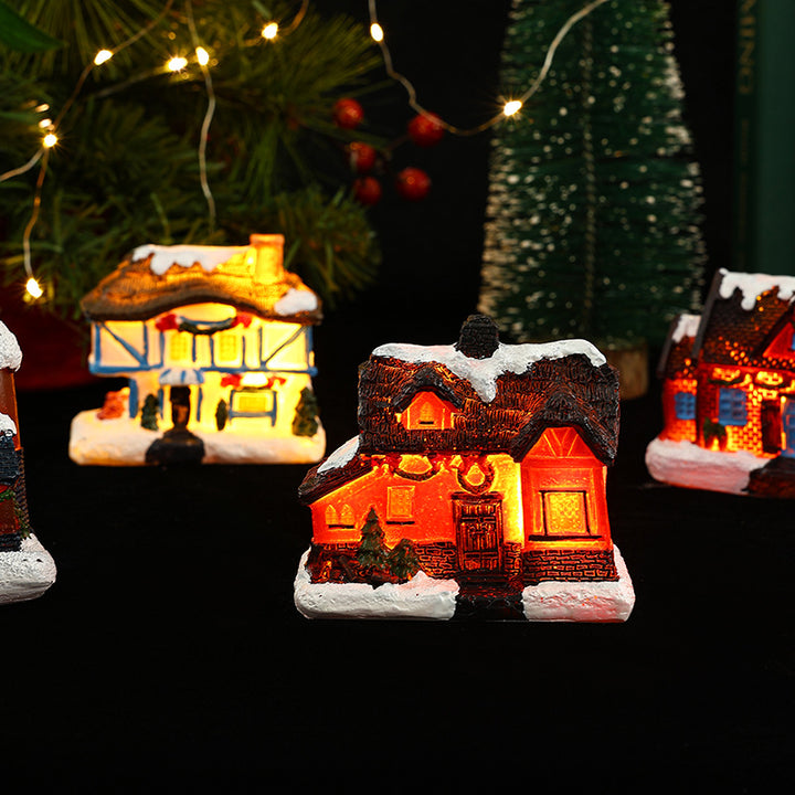 Nostalgic Christmas Village House Decoration Bowlift