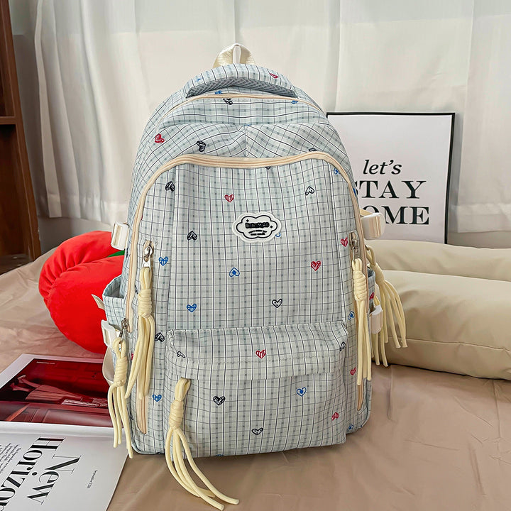 Cute Multi-Pocket Printed Backpack Bowlift
