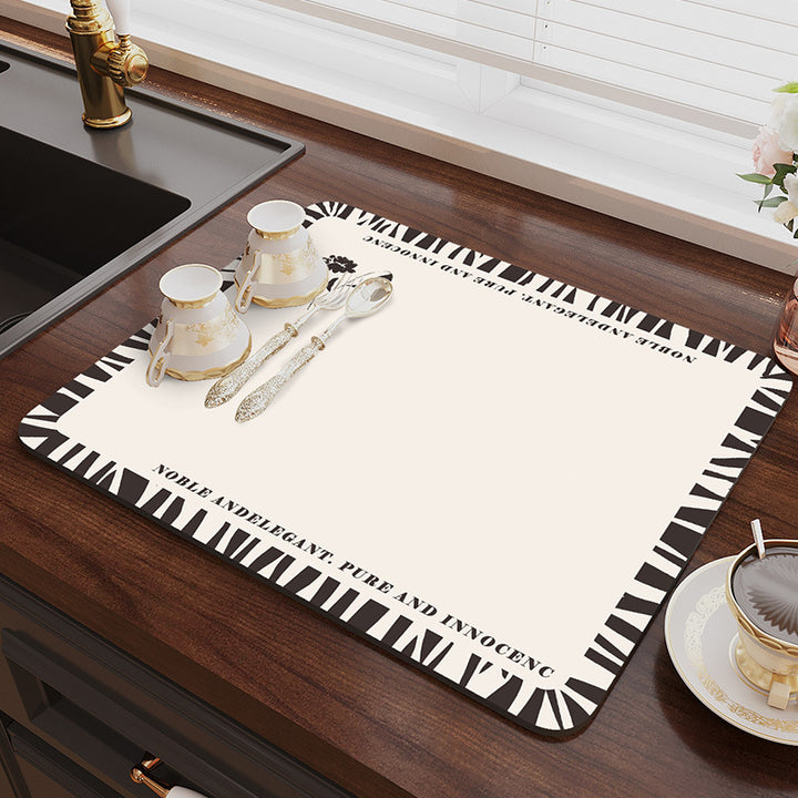 Geometric Patterned Kitchen Mat Bowlift