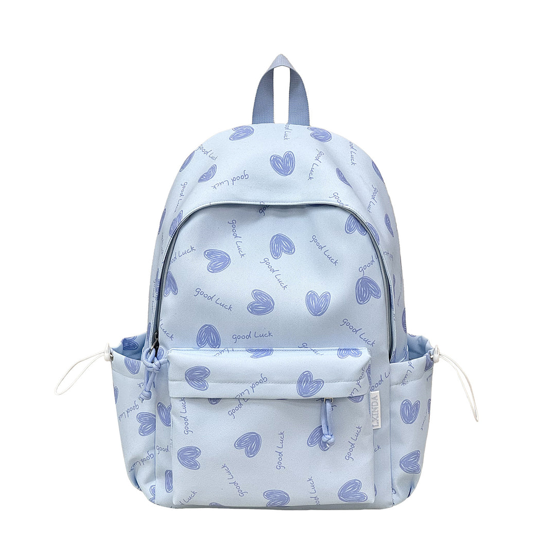 Heart-Pattern Casual Backpack Bowlift