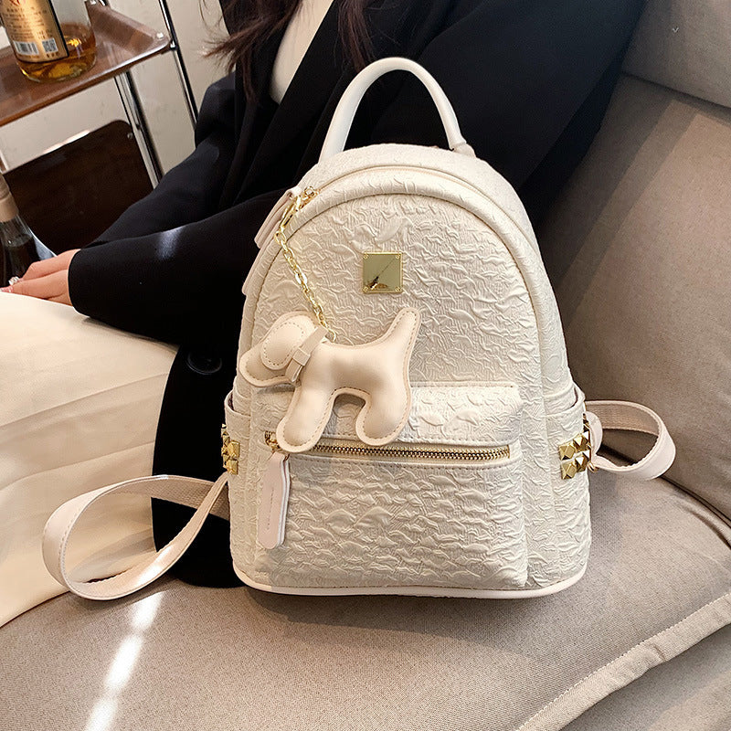 Textured Mini Backpack Bowlift