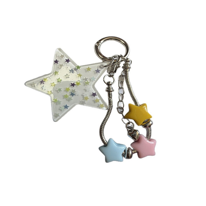 Star-Themed Charm Keychain Bowlift