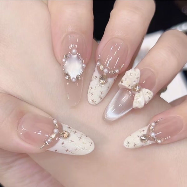 Elegant Acrylic Nail Art Set Bowlift