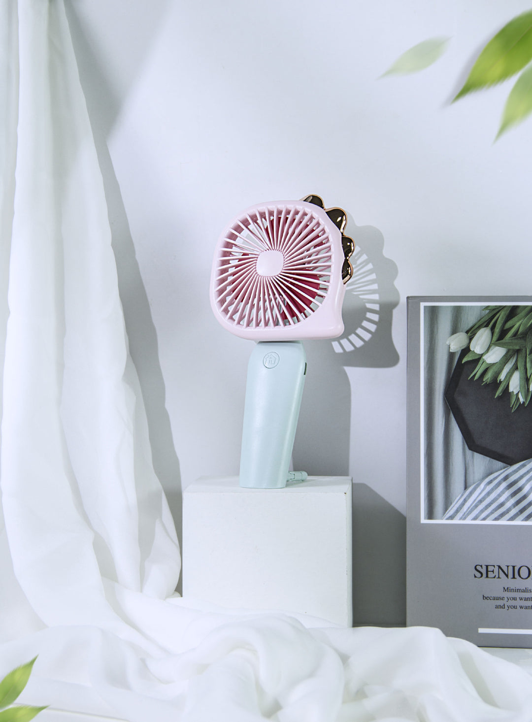 Compact Rechargeable Handheld Fan Bowlift