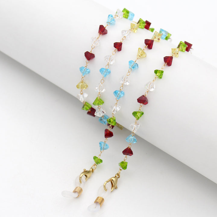 Heart Shaped Beaded Eyewear Chain Bowlift