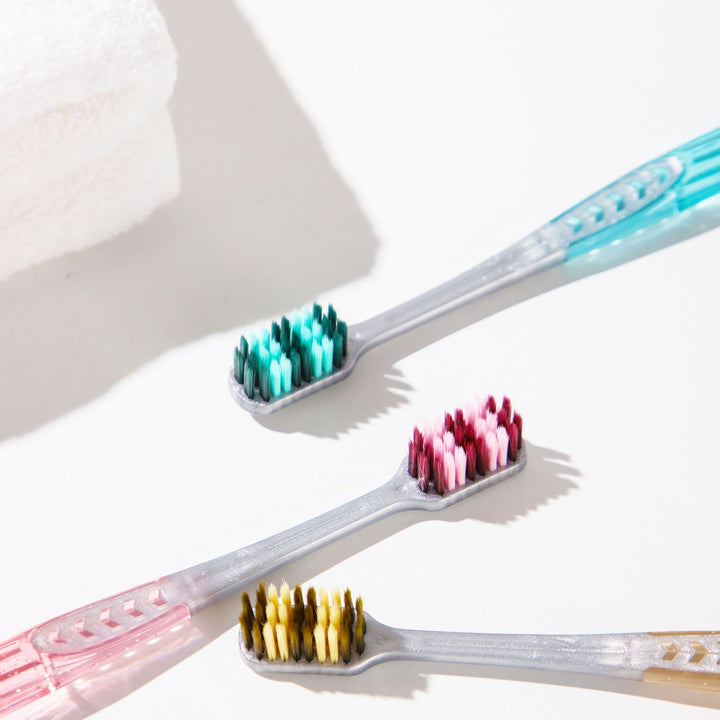 Ultra-Soft Triple-Head Bristle Toothbrush Set Bowlift