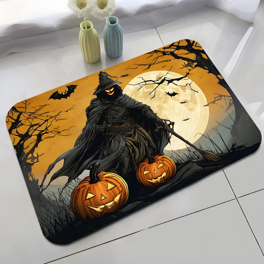 Halloween-Themed Cat Decorative Mat Bowlift