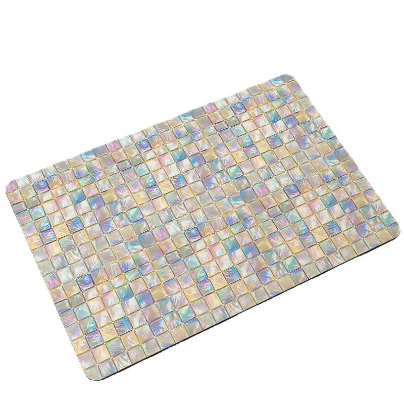 Luxurious Mosaic Design Bathroom Mat Bowlift