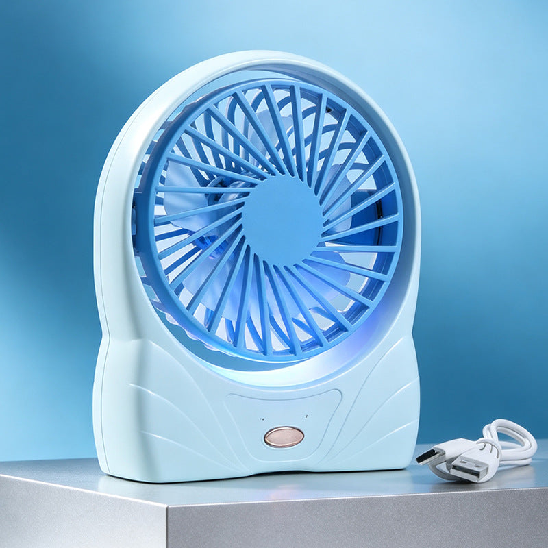 Ladies portable table fan with USB connection and digital speed display Bowlift